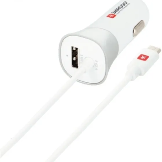 SKROSS USB-biloplader med Micro-USB-kabel 3A