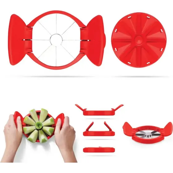 Dreamfarm Flapple Red æbleskærer og udkerner