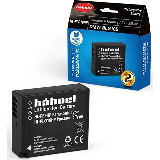Hähnel 1000mAh batteri til Panasonic HL-PLG10HP / DMW-BLG10E