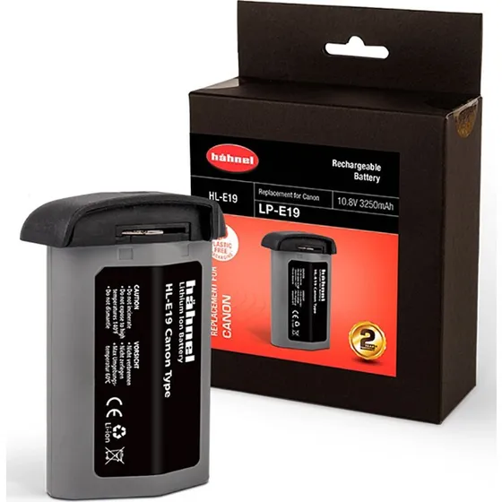 Hhnel HL-E19 / LP-E19 3259mAh genopladeligt kamera-batteri