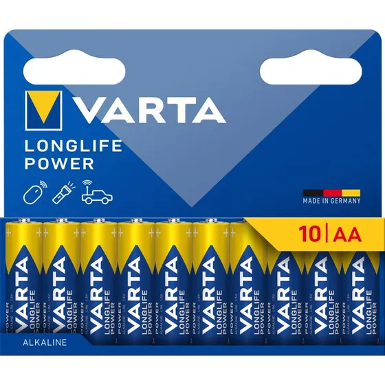 Varta Longlife Power AA 10-pack  Alkaline Batterier