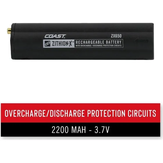 COAST ZX650 genopladeligt batteri til PS700