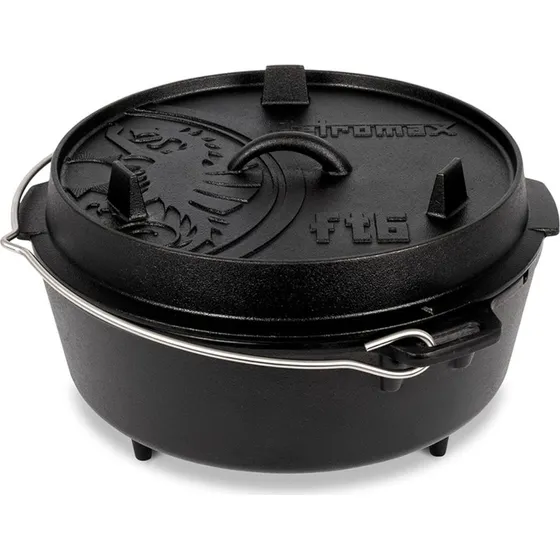 Petromax Dutch Oven FT6 med ben - Støbejernsgryde