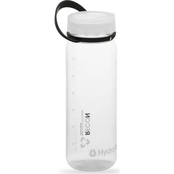 HydraPak Recon 750 ml drikkeflaske – Clear/Black & White