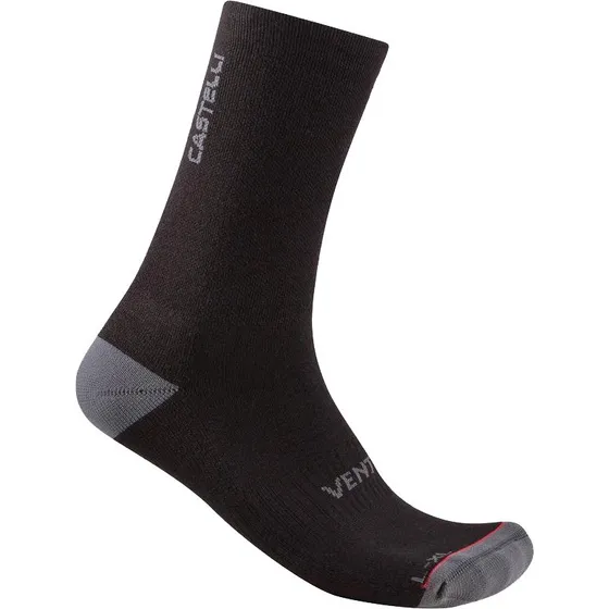 Castelli Venti Soft Merino cykelsokker - Sort S/M