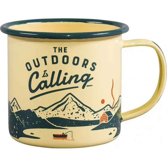 Gentlemen's Hardware Emaljekrus Gul - The Outdoors Is Calling
