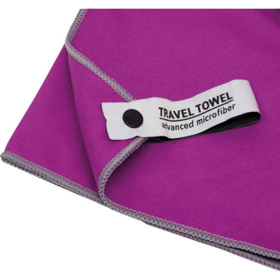 TravelSafe Microfiber Håndklæde S 60x120 cm – Lilla Stribet