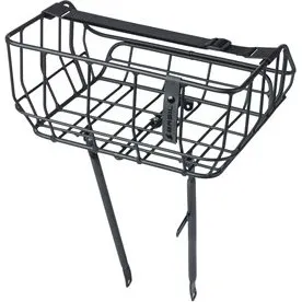 Basil Portland 25L frontkurv - sort aluminium