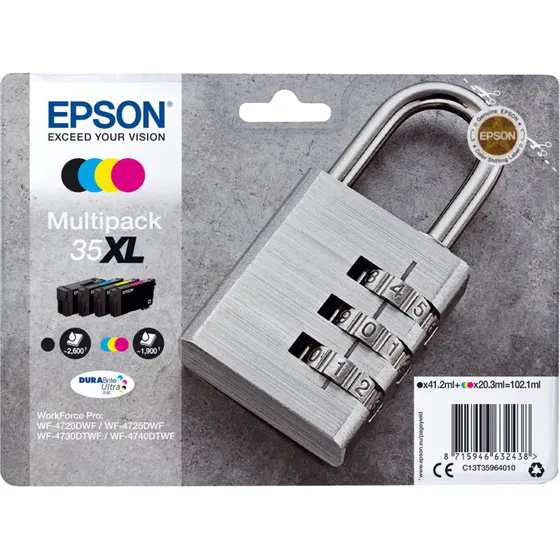 Epson 35XL Multipack  4x XL blkpatroner (BK/C/M/Y)