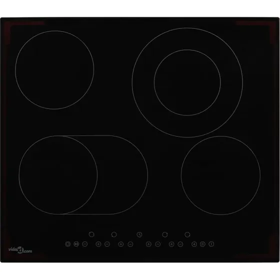 Keramisk indbygget kogeplade 4 zoner 6600W touch