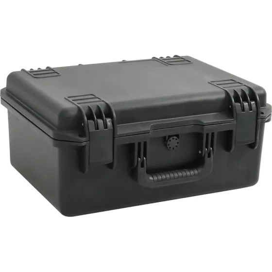 Transportabel flightcase 49x38x23 cm - sort, lsbar