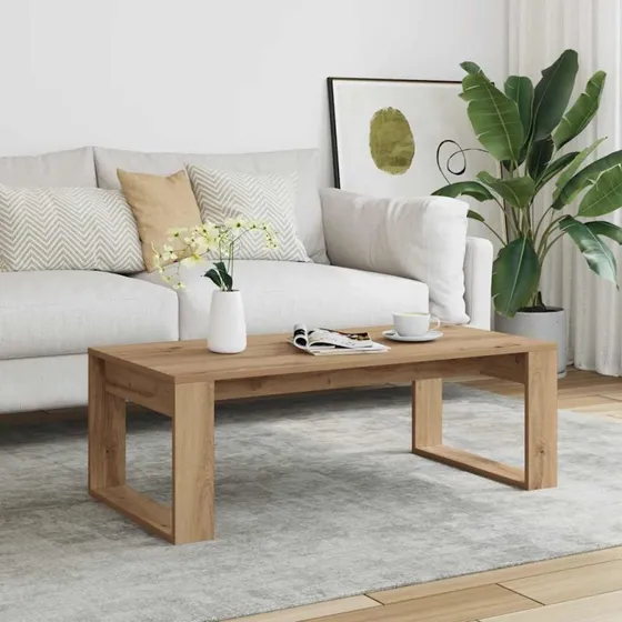 Sofabord 102x50x35 cm i konstrueret træ (kunsteg)