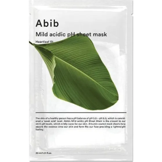 Abib Mild Acidic pH Sheet Mask Heartleaf Fit 27 ml