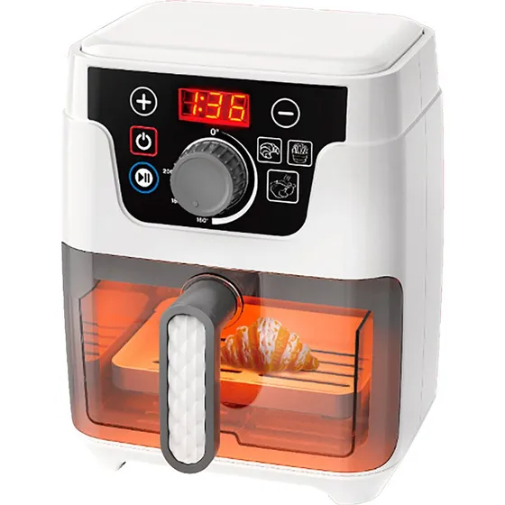 Elektrisk legetjs-Airfryer med lys og tilbehr