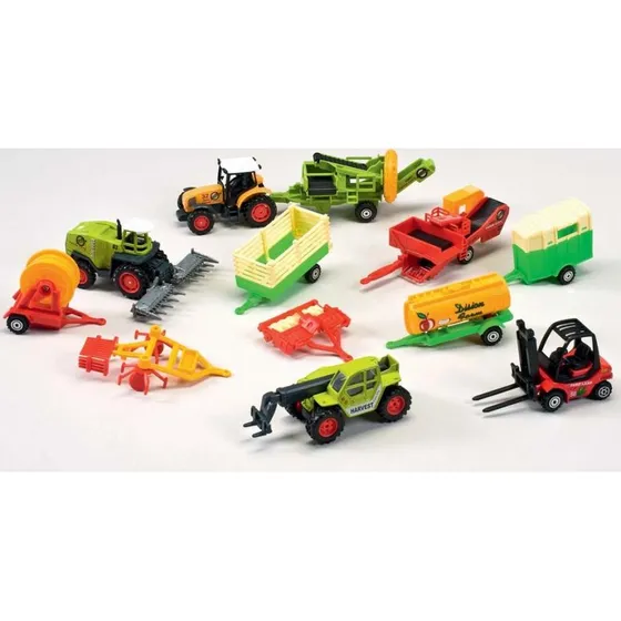 Mini Bull Traktor Gavesæt, 12 dele – Traktorer & Trailere