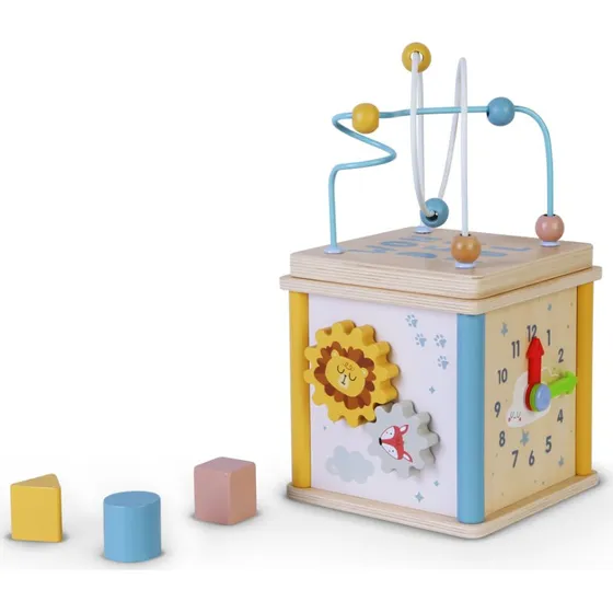 Wood Beez Aktivitetskube i træ