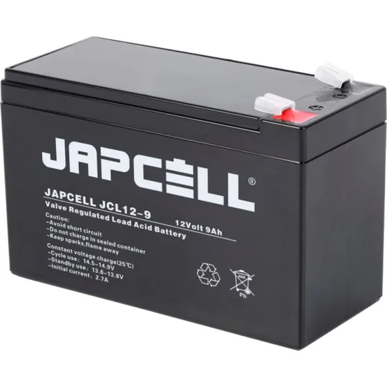 JAPCELL JCL12-9 AGM 12V 9Ah batteri