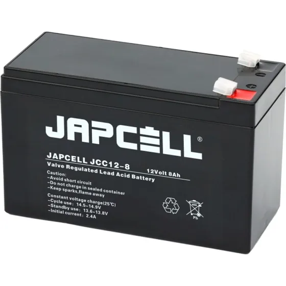 JAPCELL JCC12-8 AGM 12V 8Ah batteri