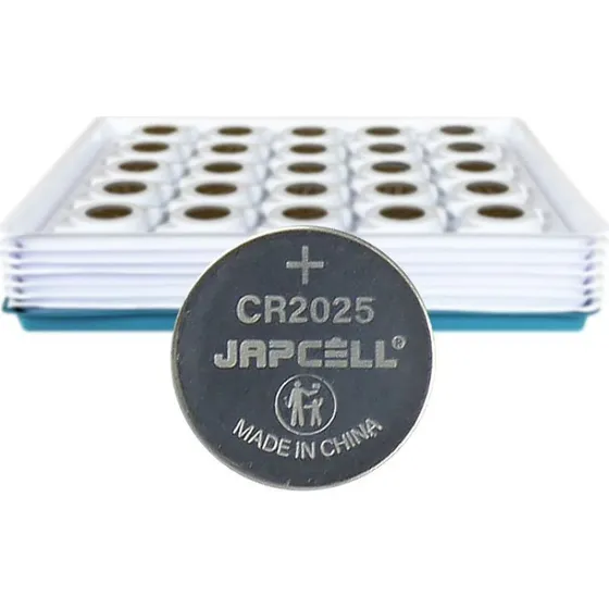 JAPCELL CR2025 200 stk. Industriel knapcelle