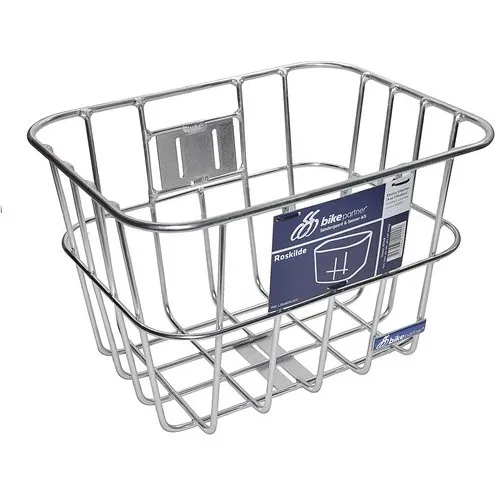 BikePartner Roskilde - Cykelkurv front i aluminium (slv)
