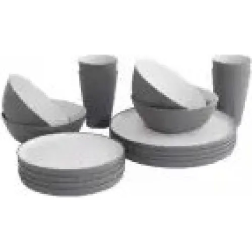 Outwell Gala 4-pers. service – Grey Mist (polypropylen)
