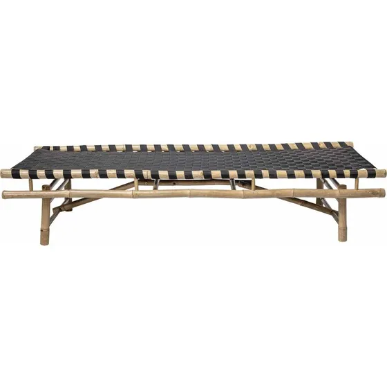 Bloomingville Vida daybed, foldbar i bambus og sort polyester