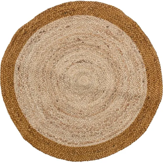 Bloomingville rundt jute tæppe 90 cm, brun