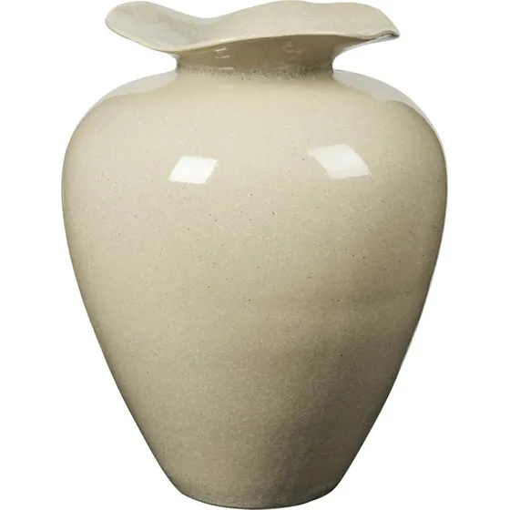 Broste Copenhagen Florentina vase L 44 cm – Beige