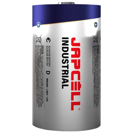 Japcell D (LR20) 1,5V alkaliske batterier - 10 stk