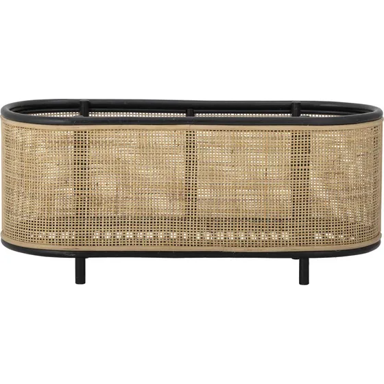 Bloomingville Ebbie plantekasse oval - natur rattan (70x29)
