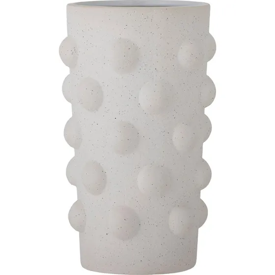 Bloomingville Artan Vase i hvidt stentøj, 25 cm