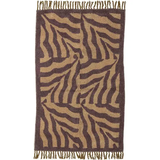 Bloomingville Izza gulvtæppe 150x90 - lilla bomuld