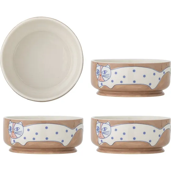 Bloomingville Missy skle - stentj kattemotiv (st 4)