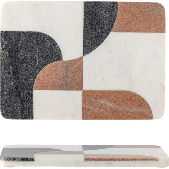 Bloomingville Jazzi marmor skærebræt – hvid mix