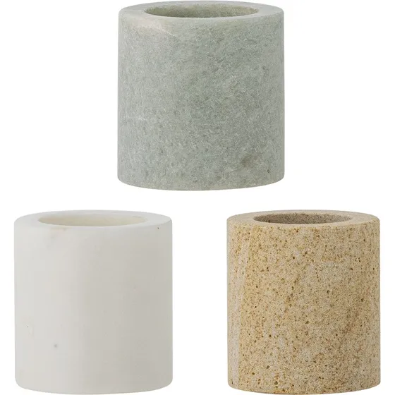 Bloomingville Kokui krukke i naturmarmor, st  3