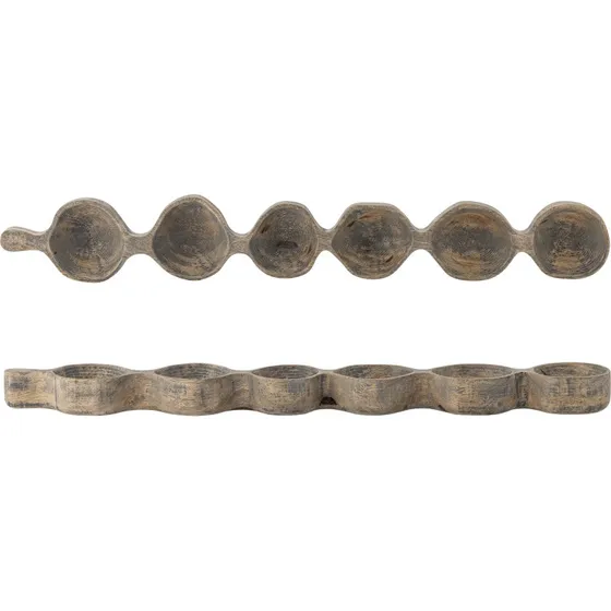 Marcelle serveringsbakke i gr mangotr (6 rum)