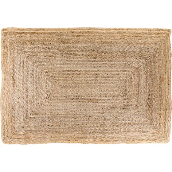 Bombay gulvtæppe i jute/bomuld 135x65 cm - natur