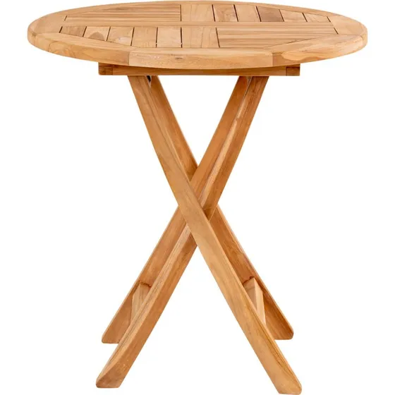 Oviedo rundt teak havebord 70 cm  natur teak