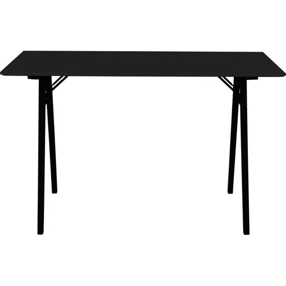 Vojens skrivebord 120x60 cm  sort MDF & gummitr