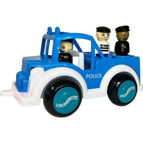 Viking Toys Jumbo Politibil med 3 figurer