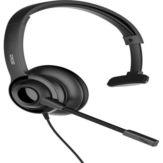 Deltaco Office Mono USB-headset med støjreducerende mic