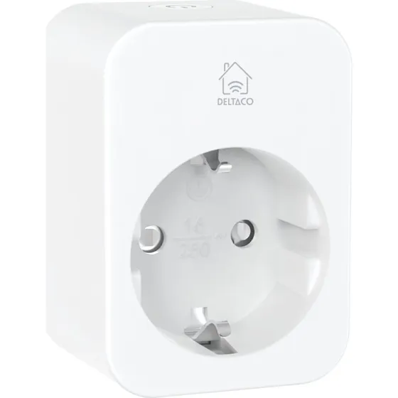 Deltaco Smart Plug med energimling 16A  2-pack