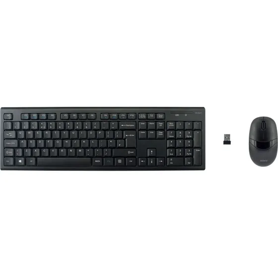 DELTACO Trdlst tastatur & mus st 2,4 GHz (UK, sort)