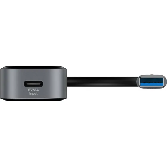 Deltaco Transparent USB-A Hub 4x USB-A 5 Gbps