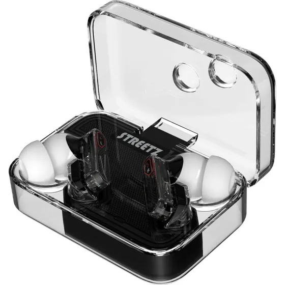 Streetz T250 True Wireless Earbuds  Transparent Sort