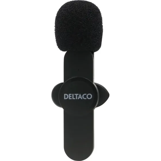 DELTACO Trådløs Vlogging-mikrofon USB-C/Lightning
