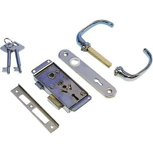 Dørlås påbygning 46x113 mm venstre udgående, komplet