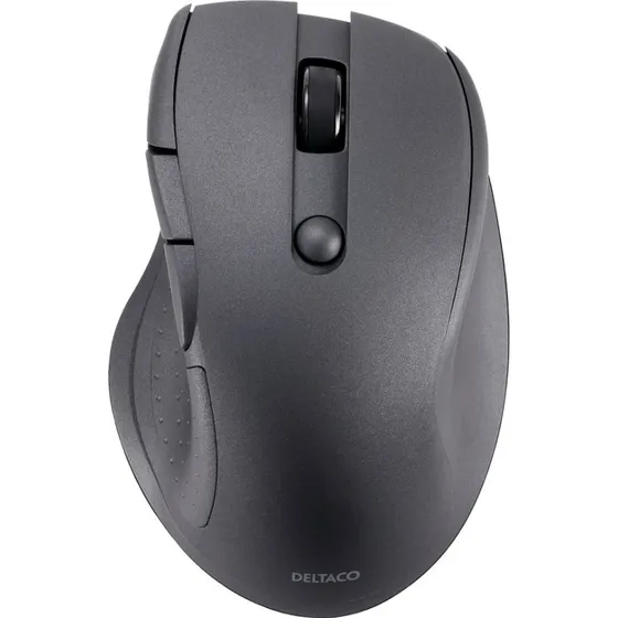 Deltaco Silent Bluetooth Office Mouse, 5 knapper, 600-1200 DPI