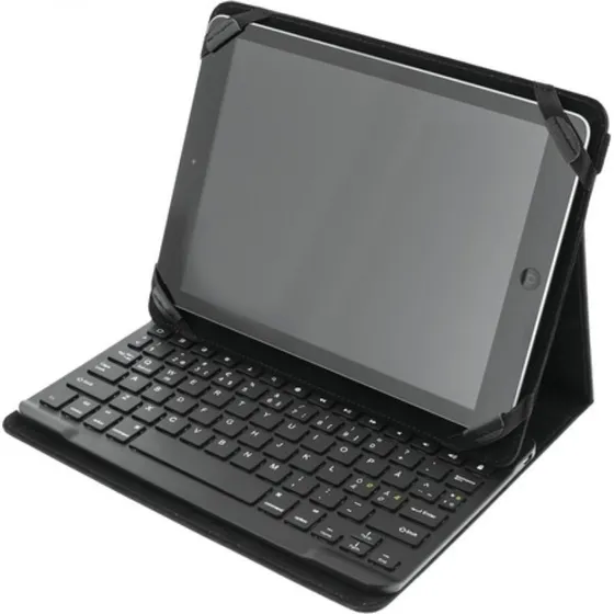 Deltaco 10'' Cover med Bluetooth-tastatur  Sort