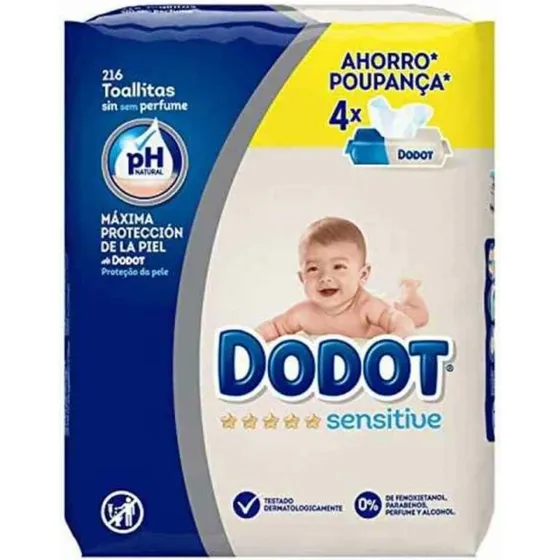 Dodot Sensitive pH 216 stk